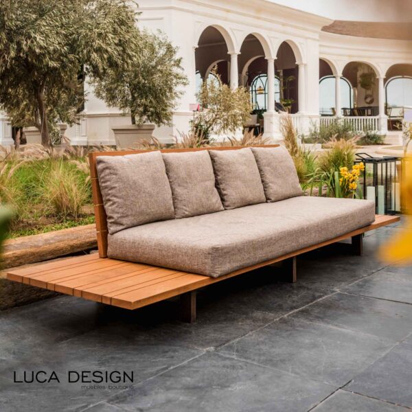 Sofa de madera para terraza