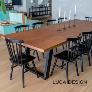 Mesa de comedor neo-industrial