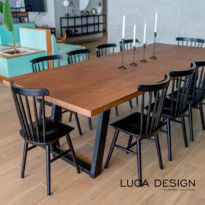 Mesa industrial de madera